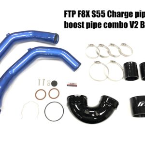 FTP ahtoputket (sininen) sis. J-pipe, BMW S55 M2C, M3, M4 (F80/F82)