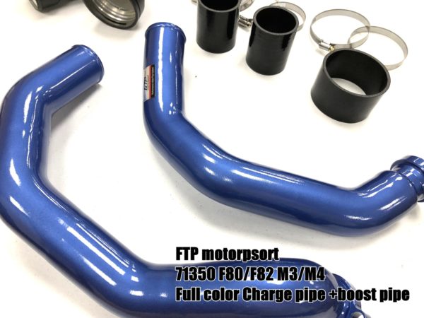 FTP ahtoputket (sininen) sis. J-pipe, BMW S55 M2C, M3, M4 (F80/F82)-3