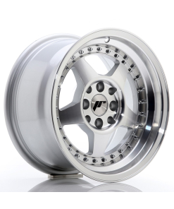 JR Wheels JR6 15x8 ET5 4x100/114 Silver Machined Face