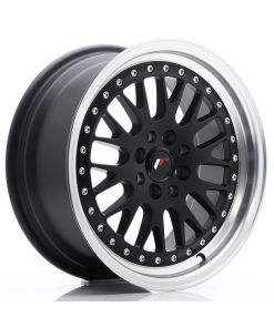 JR Wheels JR10 16x7 ET30 4x100/108 Matt Black w/ Machined Lip