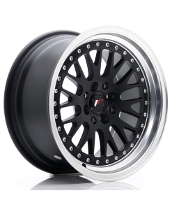 JR Wheels JR10 16x8 ET20 4x100/108 Matt Black w/ Machined Lip