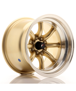 JR Wheels JR19 15x10,5 ET-32 4x100/114 Gold w/ Machined Lip
