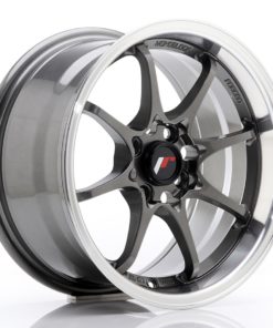 JR Wheels JR5 15x8 ET28 4x100 Gun Metal w/Machined Lip