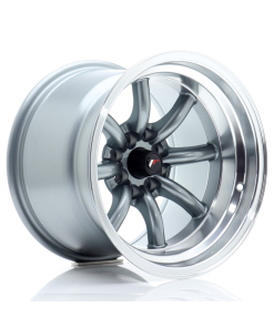 JR Wheels JR19 15x10,5 ET-32 4x100/114 Gun Metal w/ Machined Lip