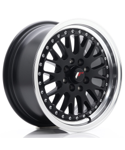 JR Wheels JR10 15x7 ET30 4x100/108 Matt Black w/ Machined Lip