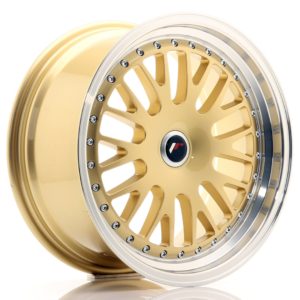 JR Wheels JR10 17x8 ET35 (Custom PCD) Gold w/Machined Lip