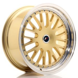 JR Wheels JR10 19x8,5 ET20-35 (Custom PCD) Gold w/Machined Lip
