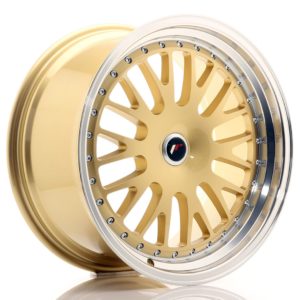 JR Wheels JR10 19x9,5 ET20-35 (Custom PCD) Gold w/Machined Lip