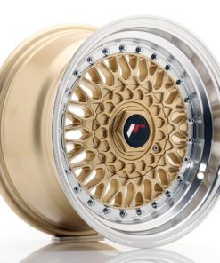 JR Wheels JR9 15x8 ET20 (Custom PCD) Gold w/Machined Lip