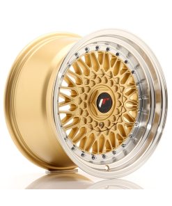 JR Wheels JR9 16x9 ET20 (Custom PCD) Gold w/ Machined Lip