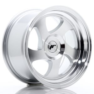 JR Wheels JR15 15x8 ET20 (Custom PCD) Machined Silver