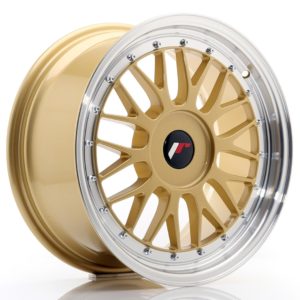 JR Wheels JR23 17x8 ET20-45 (Custom PCD) Gold w/Machined Lip