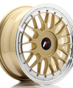 JR Wheels JR23 16x7 ET20-45 (Custom PCD) Gold w/Machined Lip