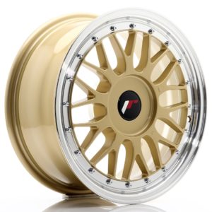 JR Wheels JR23 16x7 ET20-45 (Custom PCD) Gold w/Machined Lip