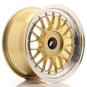 JR Wheels JR23 16x8 ET20-45 (Custom PCD) Gold w/Machined Lip