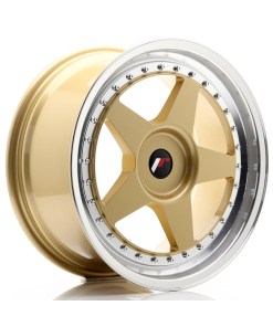 JR Wheels JR6 18x8,5 ET20-40 (Custom PCD) Gold w/Machined Lip