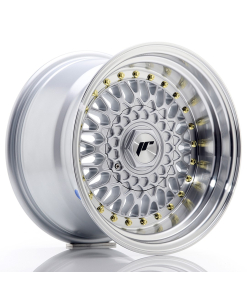 JR Wheels JR9 15x9 ET10 (Custom PCD) Silver w/ Machined Lip