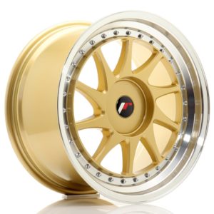 JR Wheels JR26 18x9,5 ET20-40 (Custom PCD) Gold w/Machined Lip