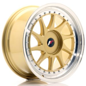 JR Wheels JR26 18x8,5 ET20-40 (Custom PCD) Gold w/Machined Lip