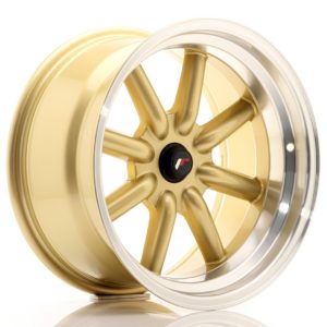 JR Wheels JR19 17x9 ET-25-(-10) (Custom PCD) Gold