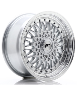 JR Wheels JR9 16x7,5 ET25 4x100/108 Silver w/ Machined Lip+Silver Rivets