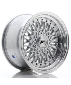 JR Wheels JR9 16x9 ET20 4x100/108 Silver w/ Machined Lip+Silver Rivets