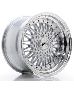 JR Wheels JR9 17x10 ET20 5x112/120 Silver w/ Machined Lip+Silver Rivets
