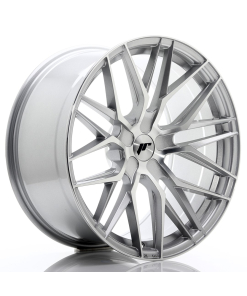 JR Wheels JR28 20x10 ET20-40 5H (Custom PCD) Silver Machined Face