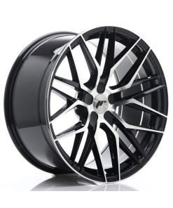 JR Wheels JR28 20x10 ET20-40 5H (Custom PCD) Gloss Black Machined Face