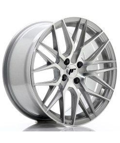 JR Wheels JR28 17x8 ET40 4x100 Silver Machined Face