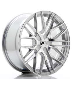 JR Wheels JR28 17x8 ET25-40 (Custom PCD) Silver Machined Face