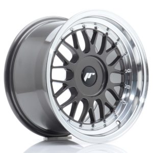 JR Wheels JR23 16x9 ET20-35 (Custom PCD) Hyper Gray w/Machined Lip