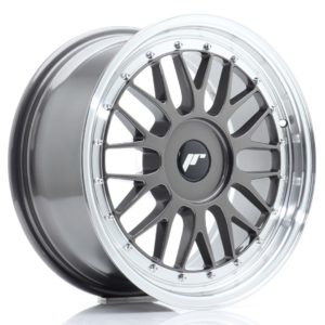 JR Wheels JR23 17x8 ET20-45 (Custom PCD) Hyper Gray w/Machined Lip