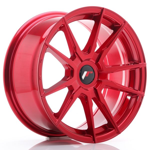 JR Wheels JR21 17x8 ET35 (Custom PCD) Platinium Red