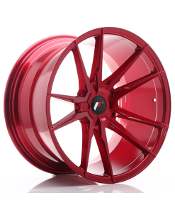 JR Wheels JR21 20x11 ET20-30 5H (Custom PCD) Platinum Red