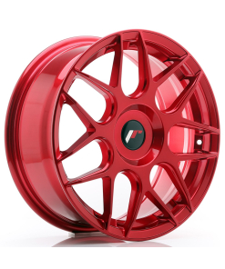 JR Wheels JR18 17x7 ET20-40 (Custom PCD) Platinum Red