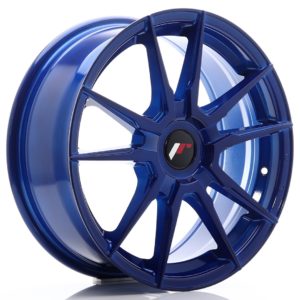 JR Wheels JR21 17x7 ET25-40 (Custom PCD) Platinium Blue