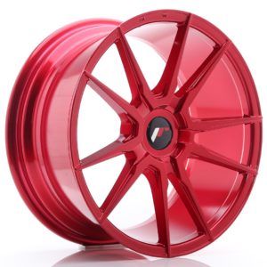 JR Wheels JR21 18x8,5 ET20-40 (Custom PCD) Platinium Red