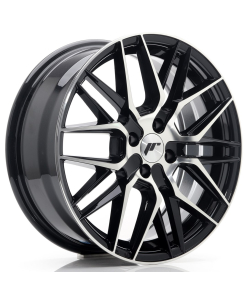 JR Wheels JR28 17x7 ET40 4x100 Gloss Black Machined Face