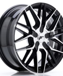 JR Wheels JR28 17x7 ET35-45 (Custom PCD) Gloss Black Machined Face