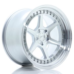 JR Wheels JR43 18x10,5 ET15-22 5H (Custom PCD) Silver w/Machined Face