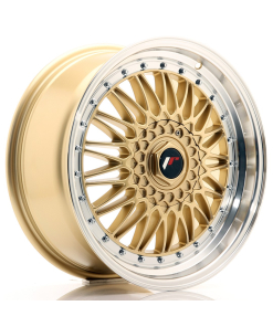 JR Wheels JR9 18x8 ET40 5x112/120 Gold w/ Machined Lip