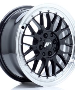 JR Wheels JR23 16x7 ET40 4x100/114,3 Gloss Black w/Machined Lip