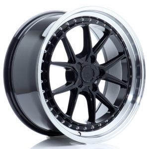 JR Wheels JR40 18x9,5 ET15-35 5H (Custom PCD) Glossy Black w/Machined Lip