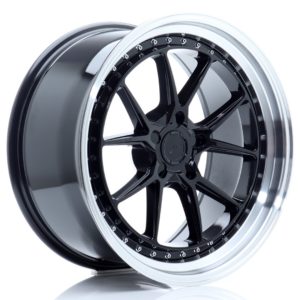 JR Wheels JR39 19x9,5 ET15-35 5H (Custom PCD) Glossy Black w/Machined Lip