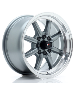 JR Wheels JR19 15x8 ET20 4x100/114 Gun Metal w/ Machined Lip