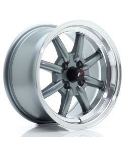 JR Wheels JR19 15x8 ET20 4x100 Gun Metal w/ Machined Lip