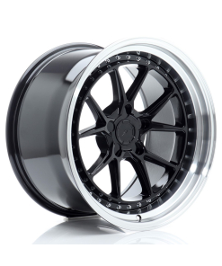 JR Wheels JR39 18x10,5 ET15-22 5H (Custom PCD) Gloss Black w/ Machined Lip