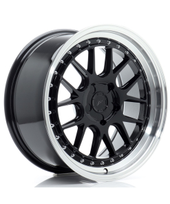 JR Wheels JR40 18x8,5 ET15-35 5H (Custom PCD) Gloss Black w/ Machined Lip