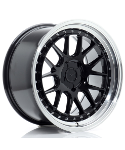 JR Wheels JR40 18x9,5 ET15-35 5H (Custom PCD) Gloss Black w/ Machined Lip